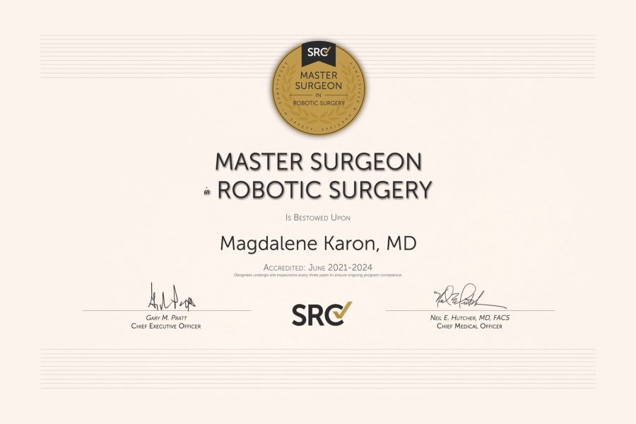 Master Surgeon Robotic Surgery Certificate